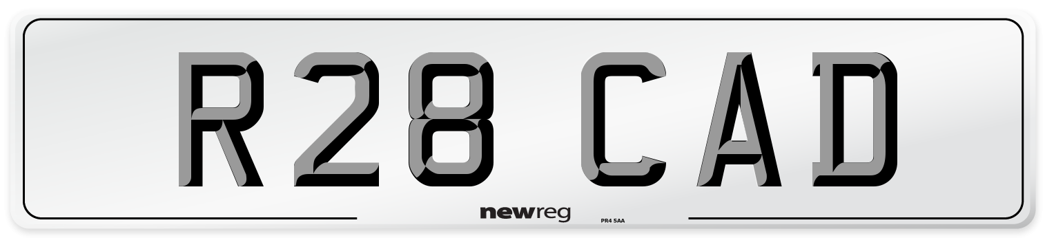 R28 CAD Number Plate from New Reg
